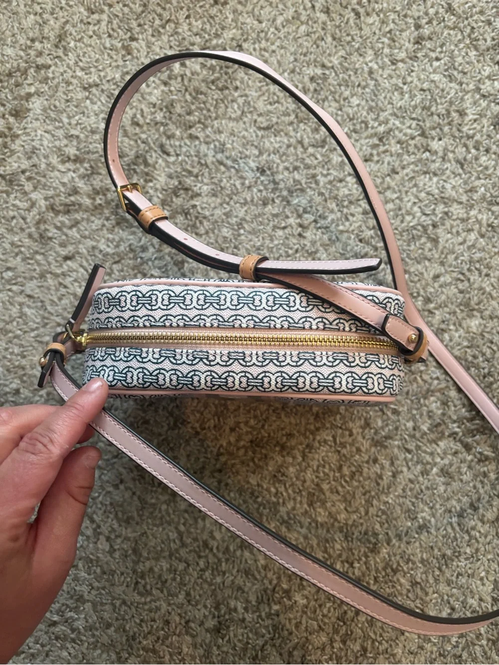 NWT Tory Burch Gemini Link Canvas Mini Bag